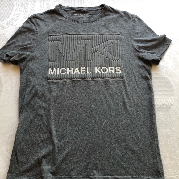 Michael Kors MK Gray T-Shirt Women’s Size S Short Sleeves Crew Neck Casual-Fit - Picture 7 of 16